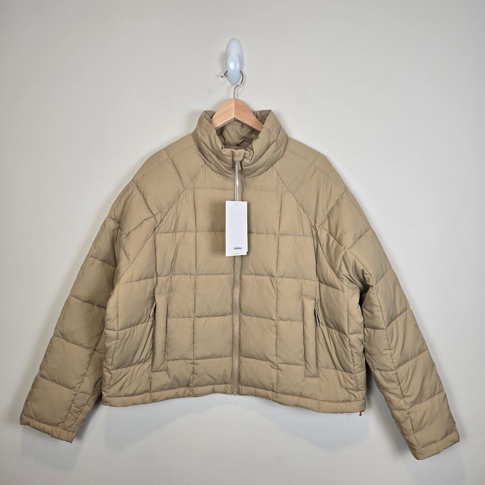 Halfdays Nellie Packable Puffer Jacket Size L Chai Winter Coat Snow Ski